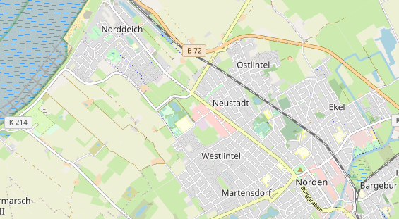 Bicycle workshop on map