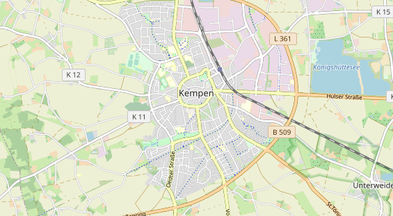 Bicycle workshop on map