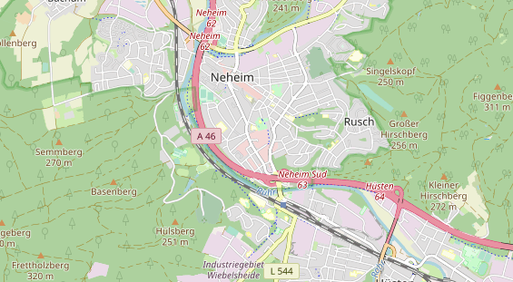 Bicycle workshop on map