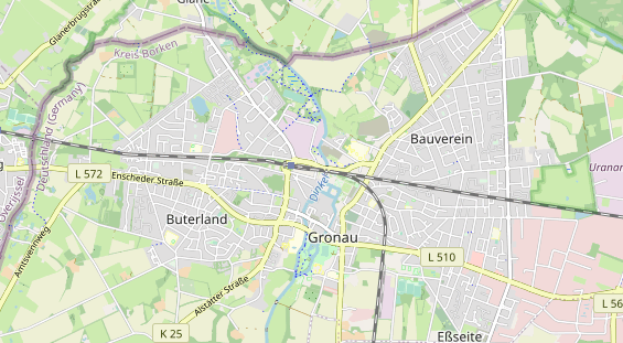 Bicycle workshop on map