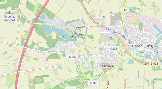 Bicycle workshop on map