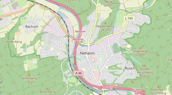 Bicycle workshop on map