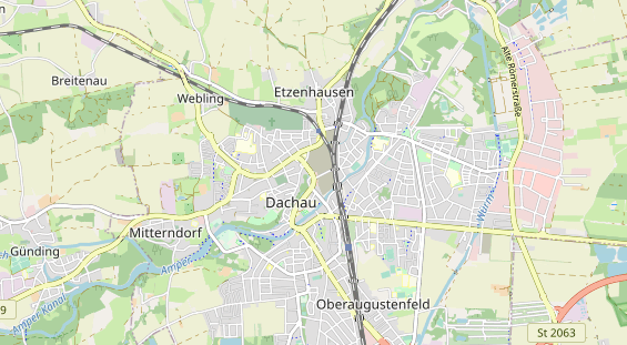 Bicycle workshop on map