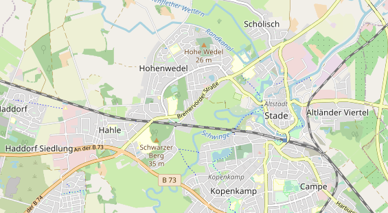 Bicycle workshop on map