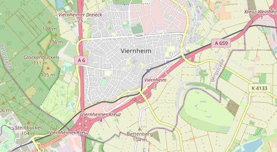 Bicycle workshop on map