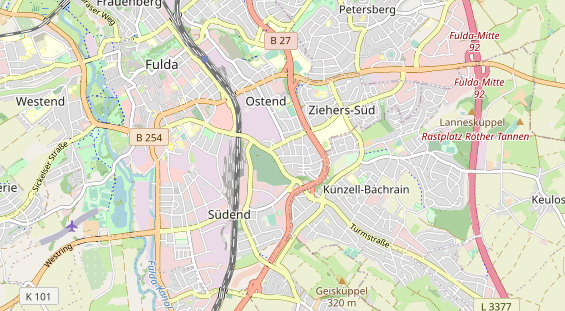 Bicycle workshop on map