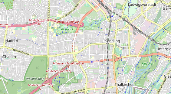 Bicycle workshop on map