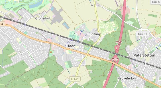 Bicycle workshop on map