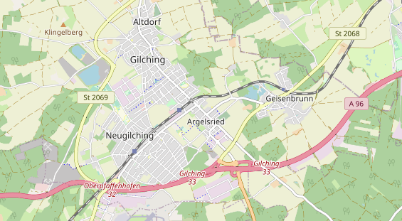 Bicycle workshop on map