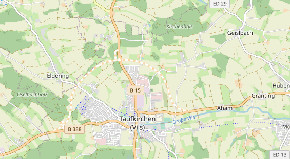 Bicycle workshop on map