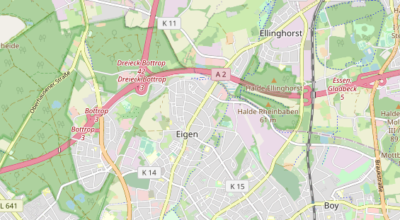 Bicycle workshop on map