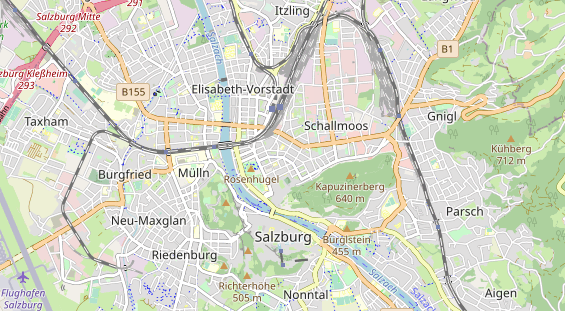 Bicycle workshop on map