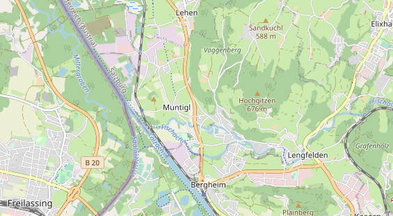 Bicycle workshop on map