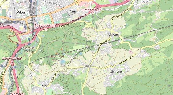 Bicycle workshop on map