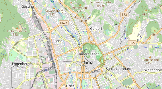 Bicycle workshop on map