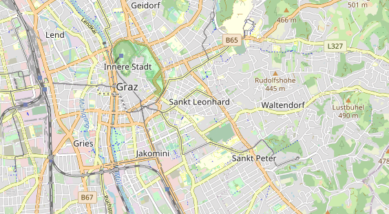 Bicycle workshop on map