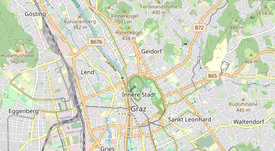 Bicycle workshop on map