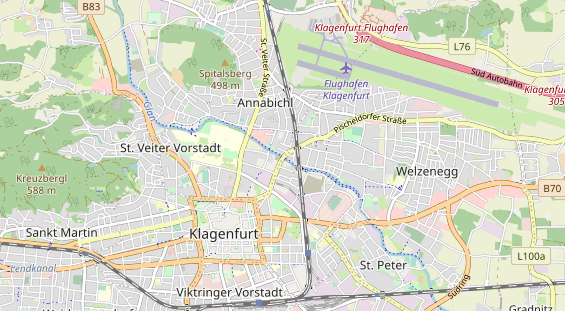 Bicycle workshop on map