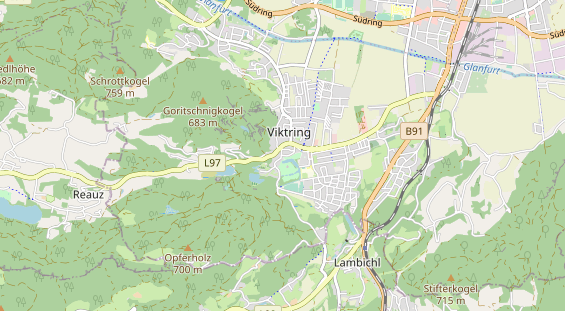 Bicycle workshop on map