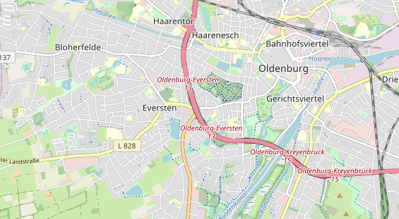 Bicycle workshop on map