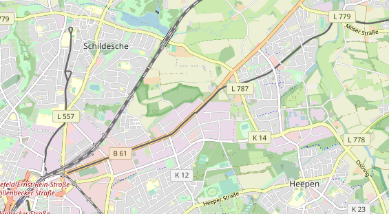 Bicycle workshop on map