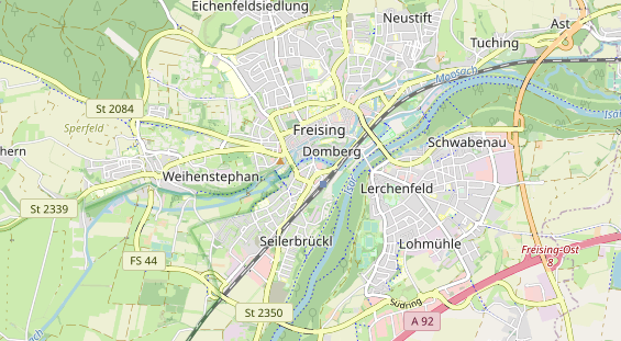 Bicycle workshop on map