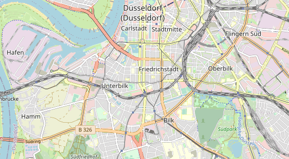 Bicycle workshop on map