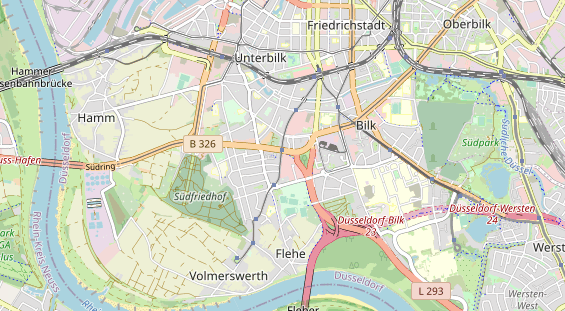 Bicycle workshop on map