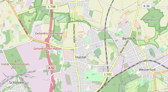 Bicycle workshop on map