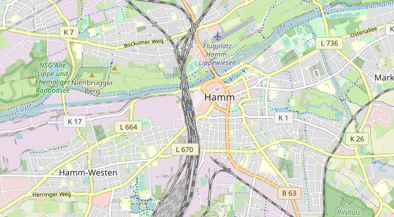 Bicycle workshop on map