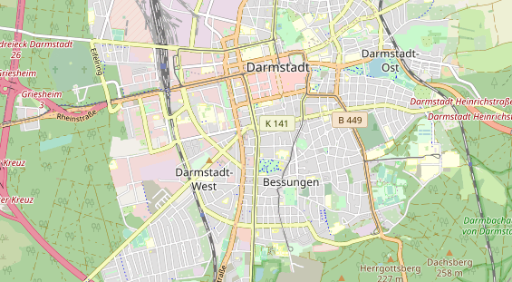 Bicycle workshop on map