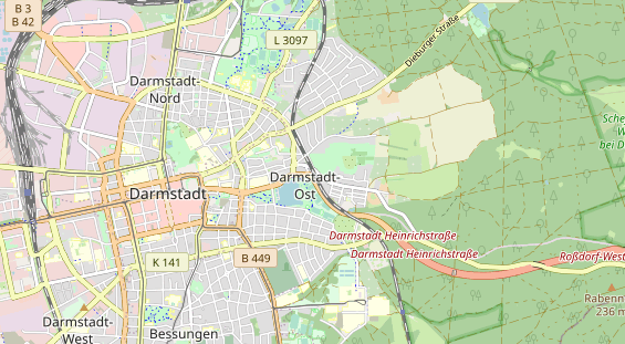 Bicycle workshop on map
