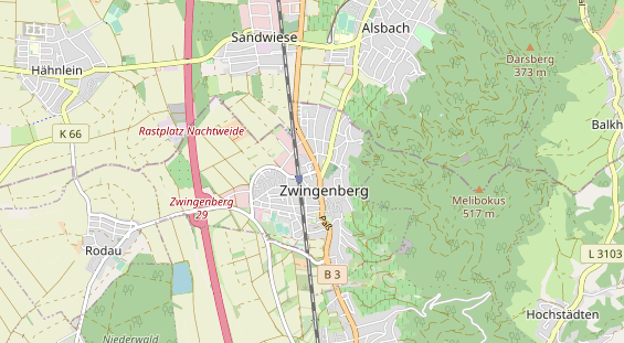 Bicycle workshop on map