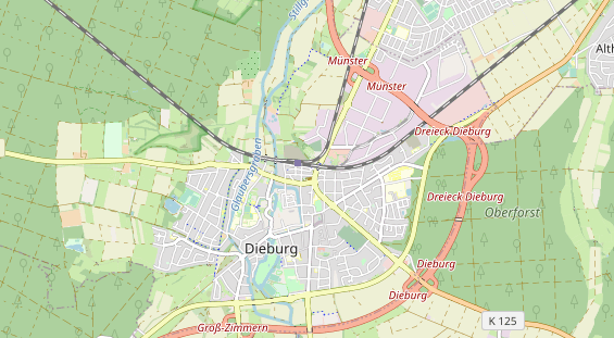 Bicycle workshop on map