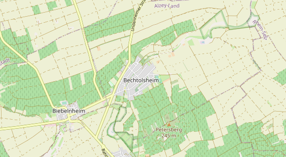 Bicycle workshop on map