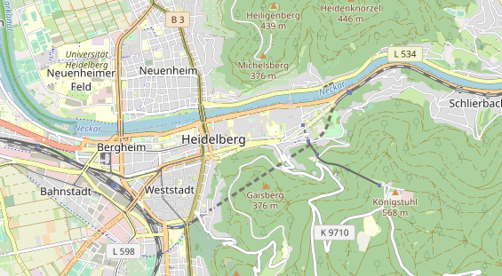 Bicycle workshop on map