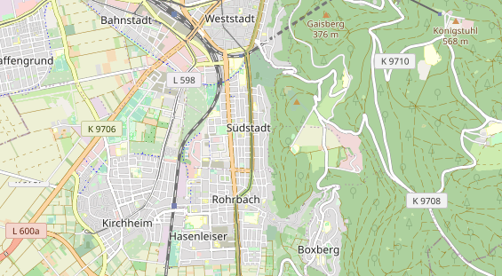 Bicycle workshop on map