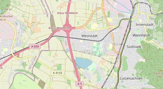 Bicycle workshop on map