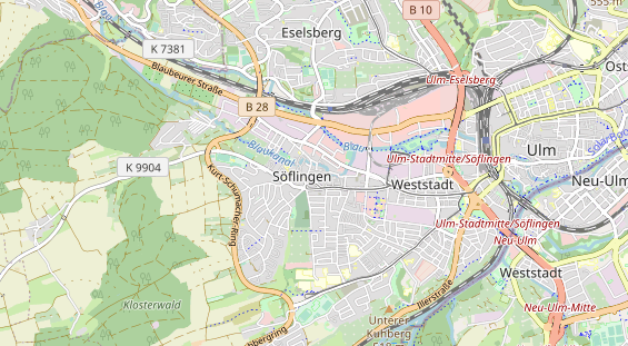 Bicycle workshop on map