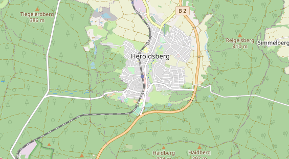 Bicycle workshop on map