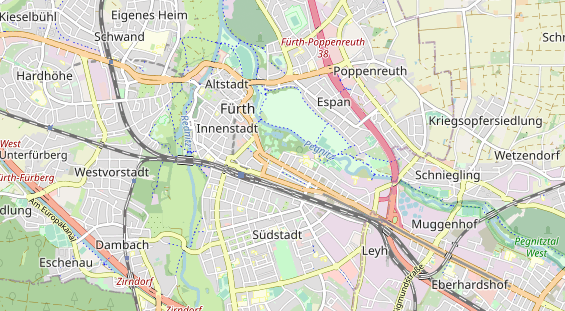 Bicycle workshop on map