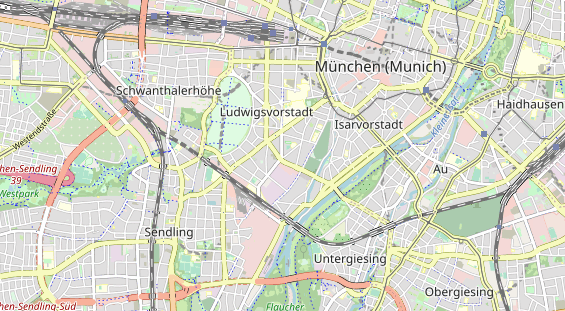 Bicycle workshop on map