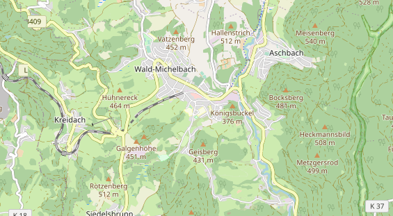 Bicycle workshop on map