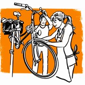 Fahrradwerkstatt - Musterbild - August Konermann