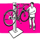 Fahrradwerkstatt - Musterbild - Radwelt Meßmer