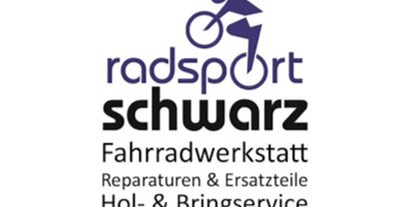 Fahrradwerkstatt Suche - Ergonomie - Frimenlogo/-schild - Radsport Schwarz