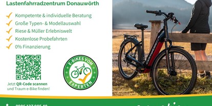 Fahrradwerkstatt Suche - montiert Versenderbikes - Allgäu / Bayerisch Schwaben - E-Motion E-Bike Welt Donauwörth
