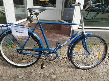 Sportshop Bittner / Fahrradladen Stötteritz Gebrauchte Fahrräder Mifa blau 26" Gebrauchtrad Retro
