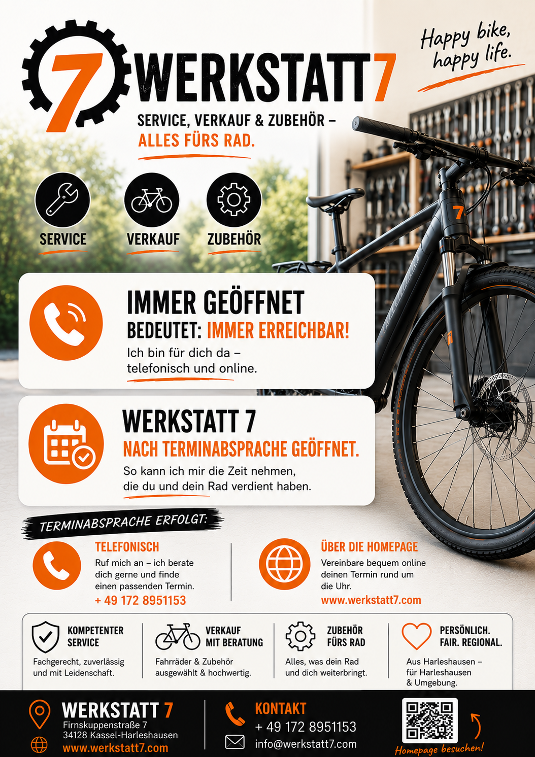 Fahrradwerkstatt: Informationen über die Werkstatt 7 - Werkstatt 7