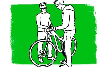 Fahrradwerkstatt: Musterbild - BergRad Schmiede